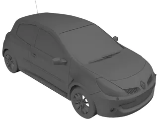 Renault Clio (2010) 3D Model preview