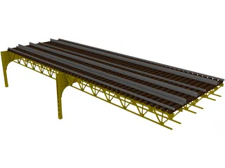 Chicago L-Track 3D Model preview