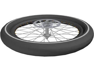 Wheel Disc Brake High Profile 3D Model preview