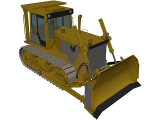 Bulldozer 3D Model preview