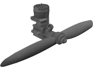 RC Engine 3D Model preview