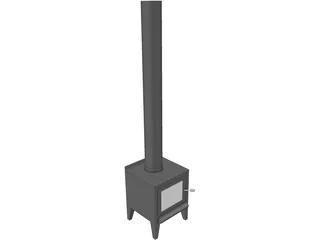 Fireplace Metro Tiny Rad 3D Model preview