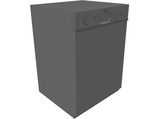 Whirlpool Dish Washer 3D Model preview