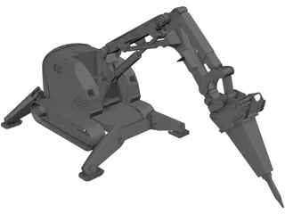 Brokk Demolition Robot 3D Model preview
