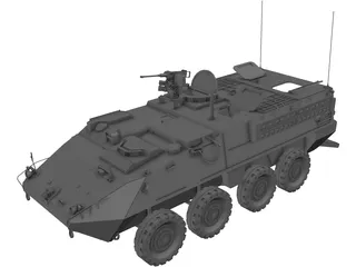 M1126 Stryker ICV 3D Model preview