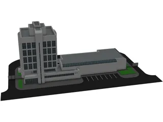 Post Office 3D Model preview