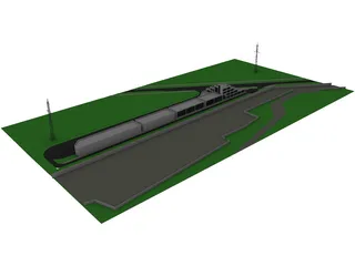 Industrial Base 3D Model preview