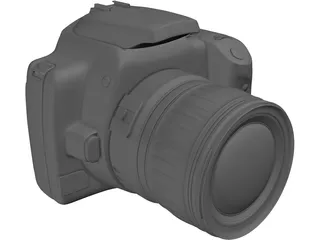 Canon EOS 400D 3D Model preview