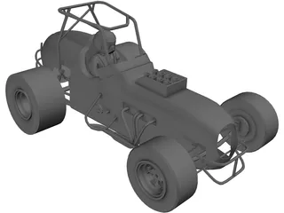 Sprint Car Buggy 3D Model preview
