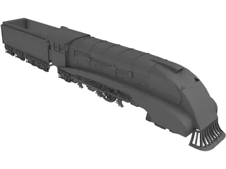 Wedge Locomotive 3D Model preview