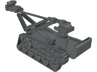 Bomb Disposal Robot 3D Model preview