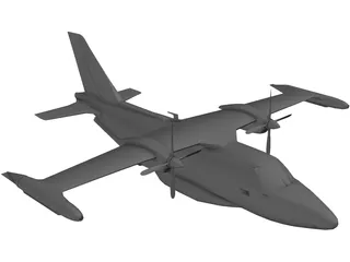 Mitsubishi MU-2 Marquise 3D Model preview