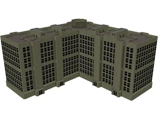 Municipal Building 3D Model preview