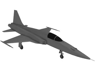 Northrop F-5E Tiger II 3D Model preview