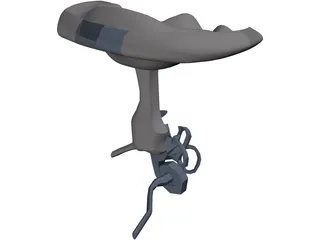 Ear Cutaway 3D Model preview