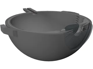 Eye Cutaway 3D Model preview
