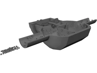 Diaphragm and Pump 3D Model preview