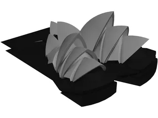 Opera House Sydney 3D Model preview