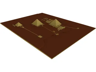Egypt Pyramids 3D Model preview