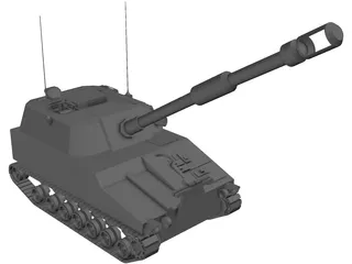 M109A6 Paladin Self-Propelled Howitzer 3D Model preview