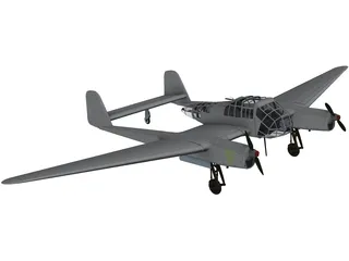Focke-Wulf Fw 189 3D Model preview