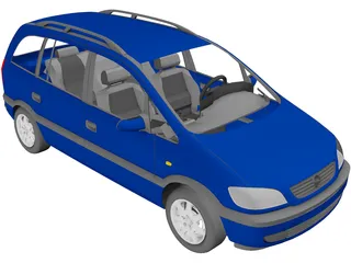 Opel Zafira 3D Model preview