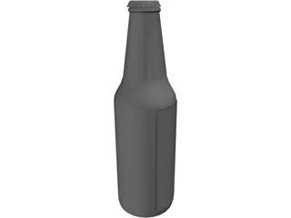 Bottle Beer 3D Model preview