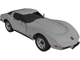 Chevrolet Corvette (1979) 3D Model preview