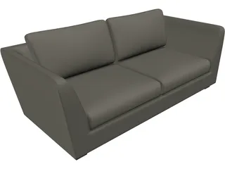 Sofa Arcano Italian 3D Model preview