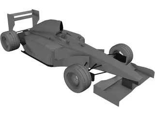 F1 McLaren Mercedes MP4/13 3D Model preview