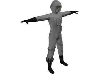 Star Wars X-Wing Pilot 3D Model preview
