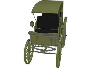 Carriage Surrey 3D Model preview