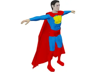 Superman 3D Model preview