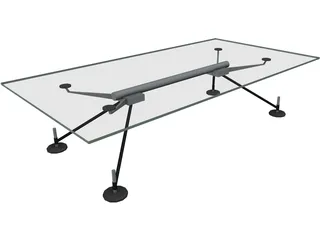 Table Norman Foster Low 3D Model preview