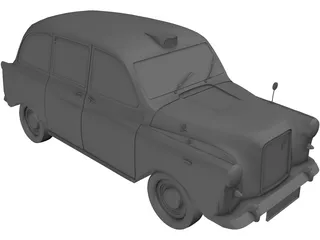 Taxi London 3D Model preview