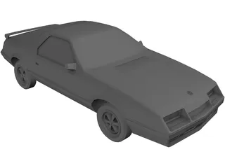 Plymouth Laser (1984) 3D Model preview