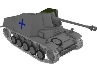 SdKfz 131 Marder 2 3D Model preview