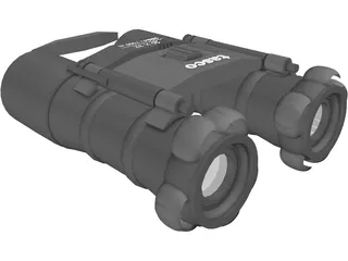 Binocular 3D Model preview