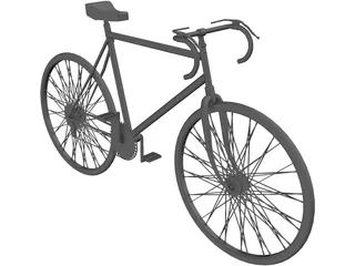 Bicycle 3D Model preview