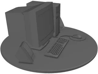 Computer PC 3D Model preview