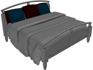 Bed Classic 3D Model preview