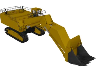 Hitachi EX5500 Dig Machine 3D Model preview