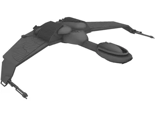 Star Trek Klingon Ship 3D Model preview