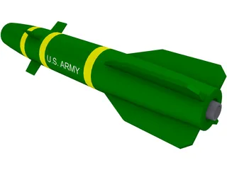 Hellfire Missile 3D Model preview
