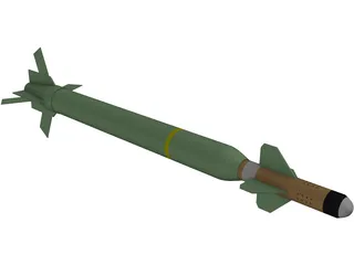 Bunker Buster GBU-28 3D Model preview