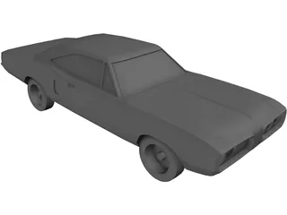 Dodge Coronet (1970) 3D Model preview