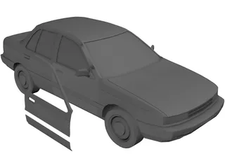 Mitsubishi Mirage (1990) 3D Model preview