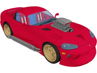 Dodge Viper [Supercharged] 3D Model preview