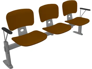 Chairs Office 3D Model preview
