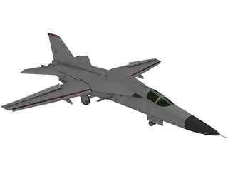 F-111 General Dynamics 3D Model preview